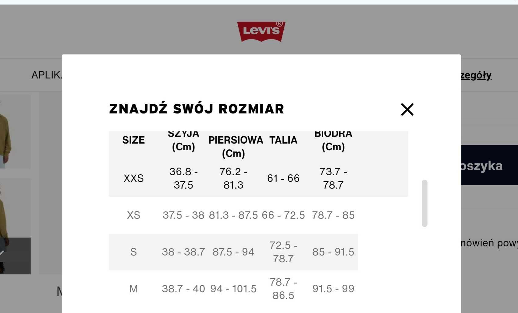 Nowa Męska bluza rozpinana Levi's New Original Zip Up