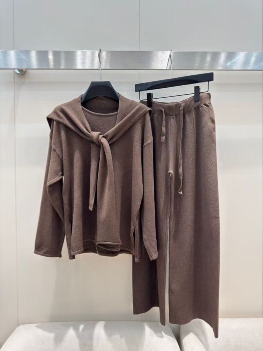 Loro Piana костюм осінній комплект теплий вязаный штани свитер кофта