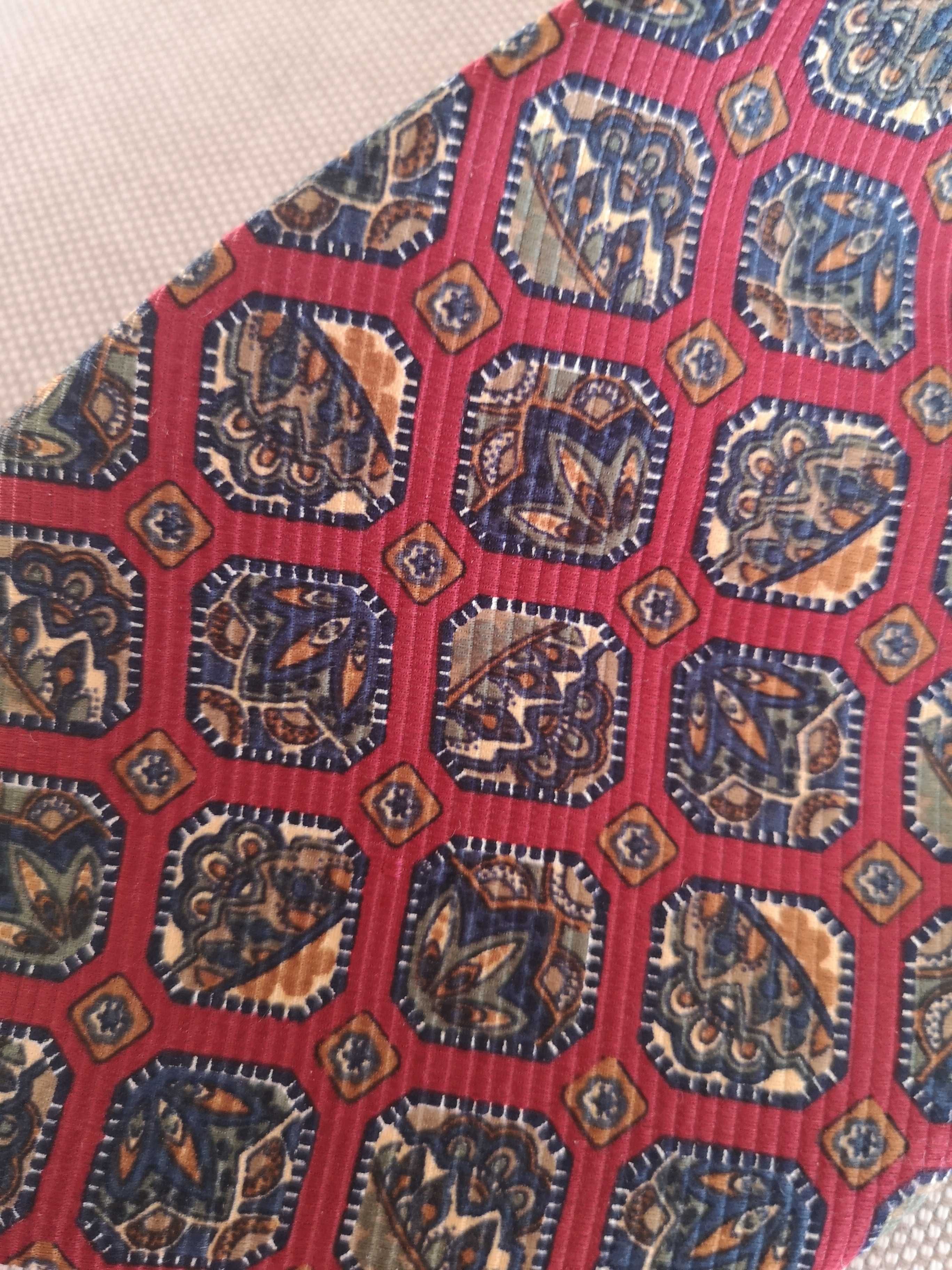 Reine Seide jedwabny krawat vintage