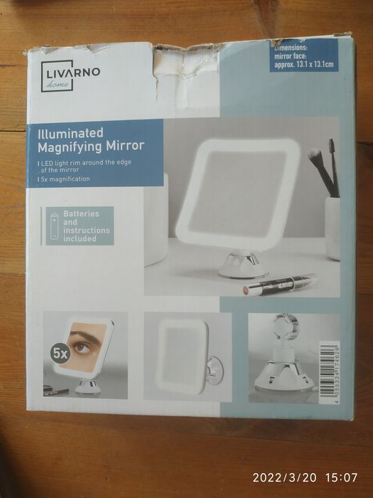 Lusterko podświetlane LED!