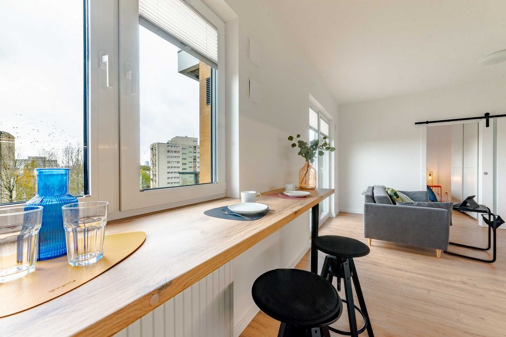 Nowe 2 pok. M z balkonem, garażem i parkiem za rogiem | Tymienieckiego