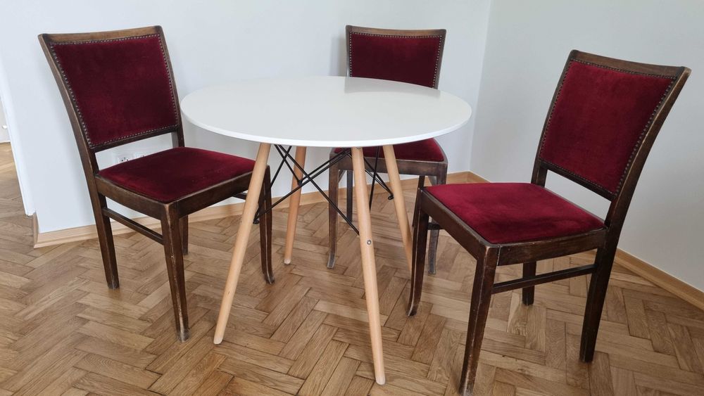 Stół okrągły w stylu skandynawskim 80cm