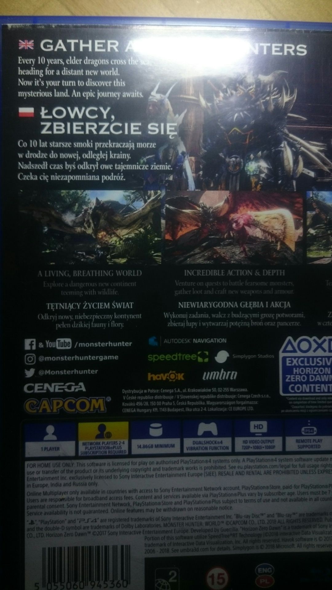 Gra Monster Hunter World PS4 polska wersja playstation 4 gta