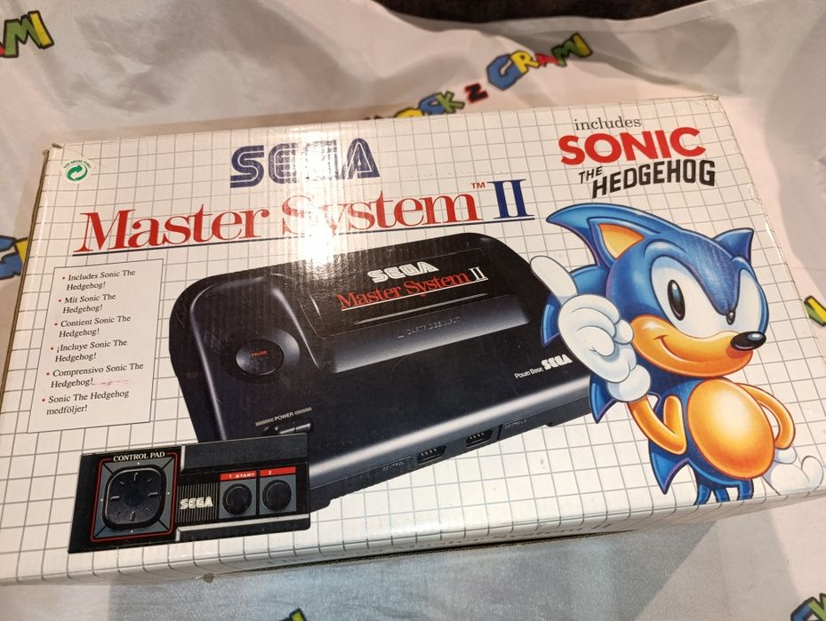 Konsola Sega Master System II org pudełko bardzo ładna pad zasilacz