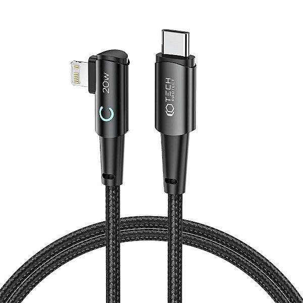 Tech-Protect Ultraboost ”L” Lightning Cable Pd20W/3A 100Cm Grey