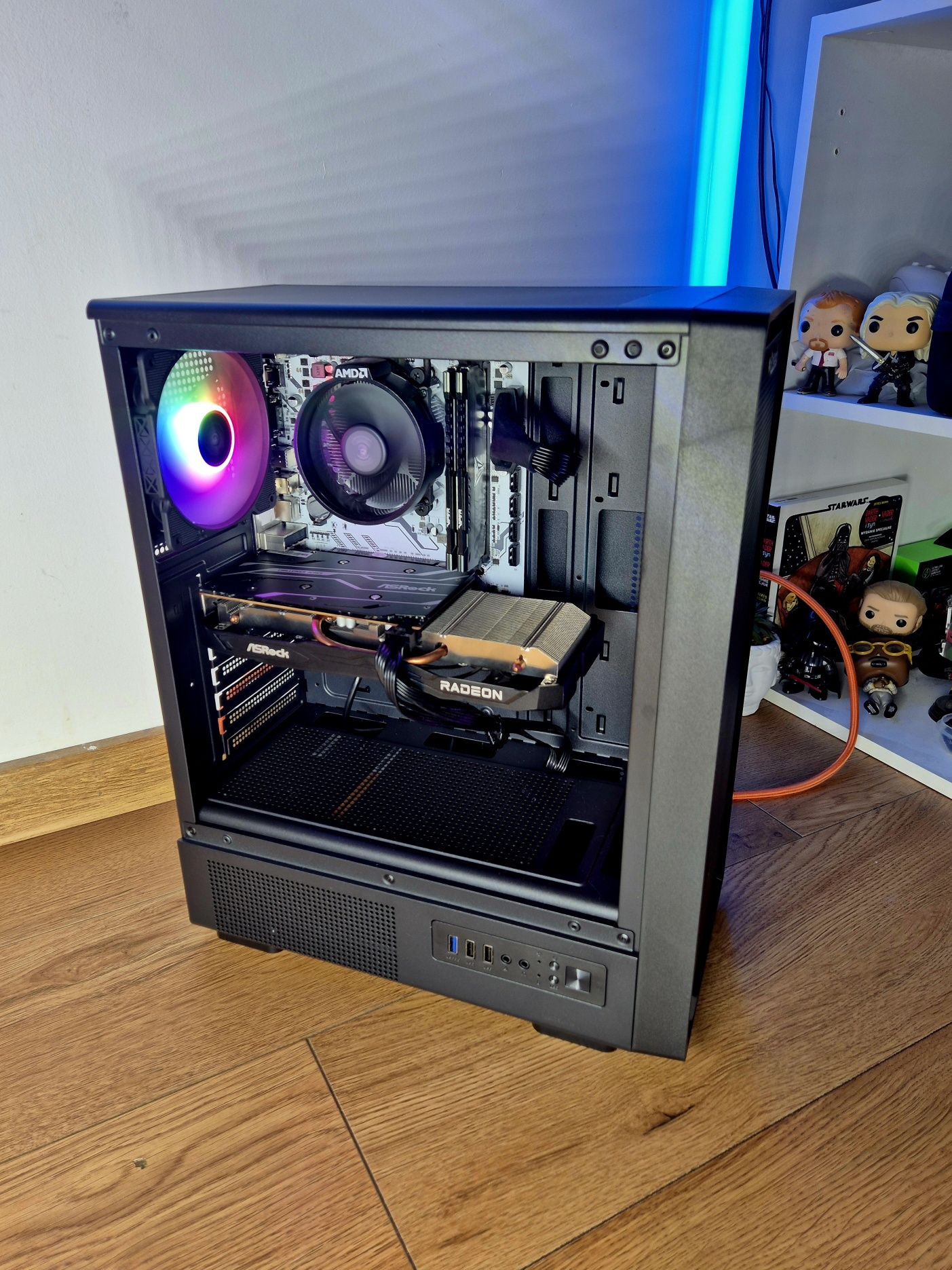 Komputer do Gier Ryzen 5500, RX 6600 8gb, 16gb DDR4 3600mhz, ssd nvme.