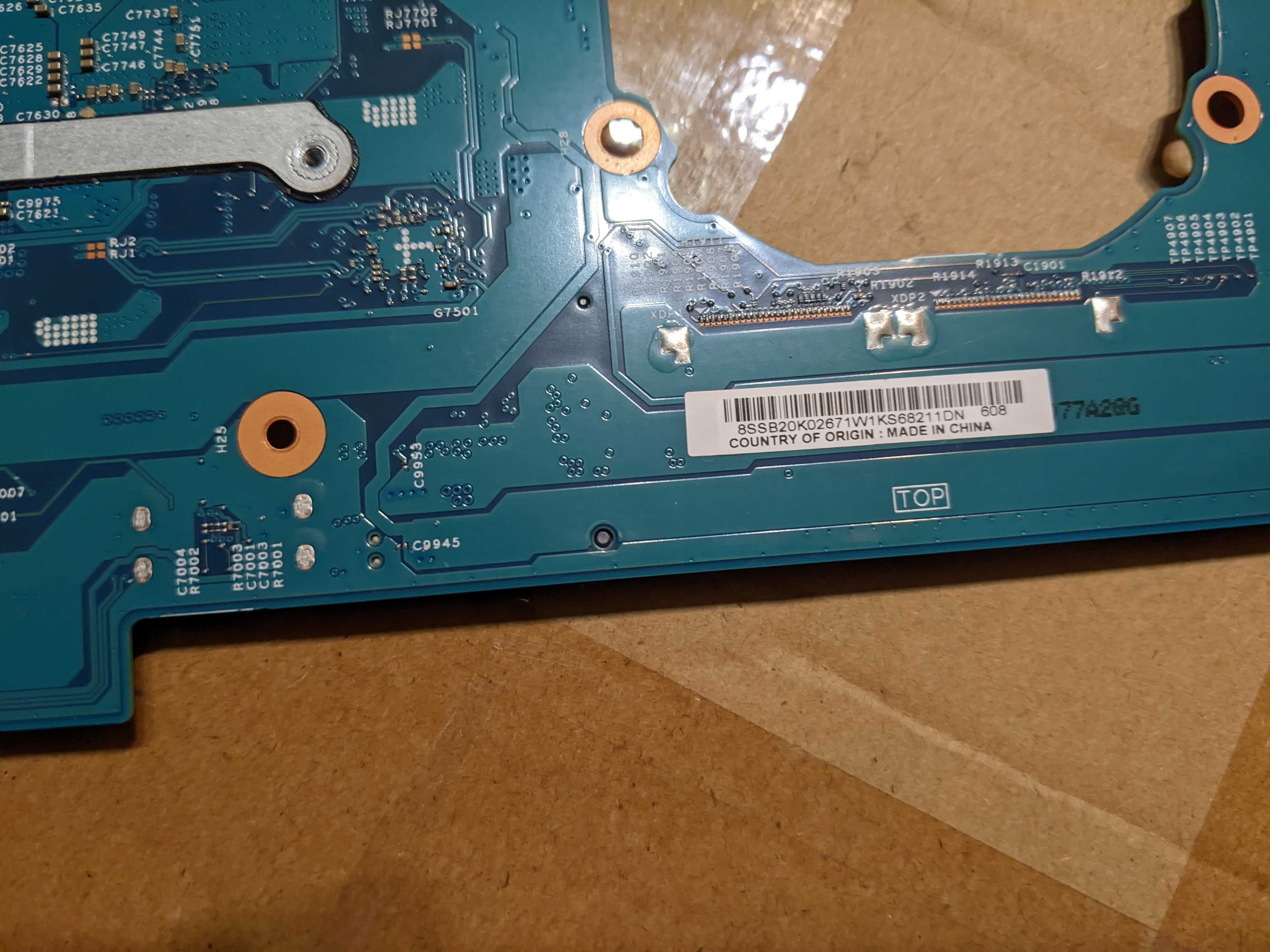 Материнська плата від ThinkPad 14” X1 Yoga 1st Gen i5-6300U/8GB