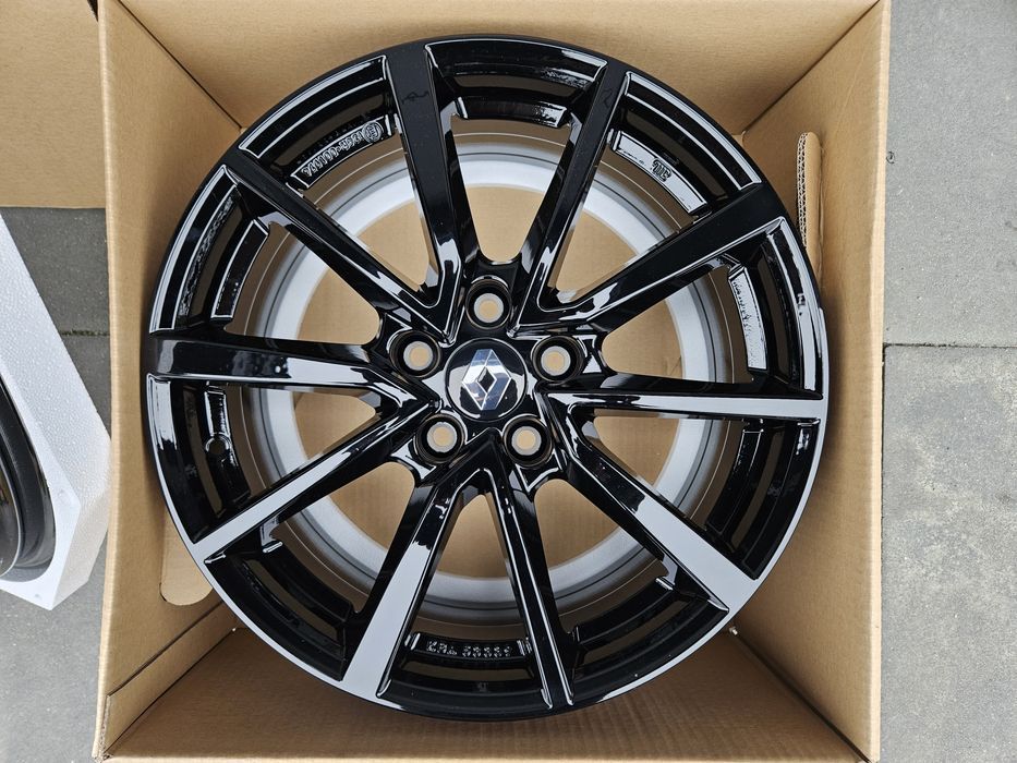 Renault 17 " Nowe 5x114,3 Captur Koleos Arkana Austral Czarne Felgi