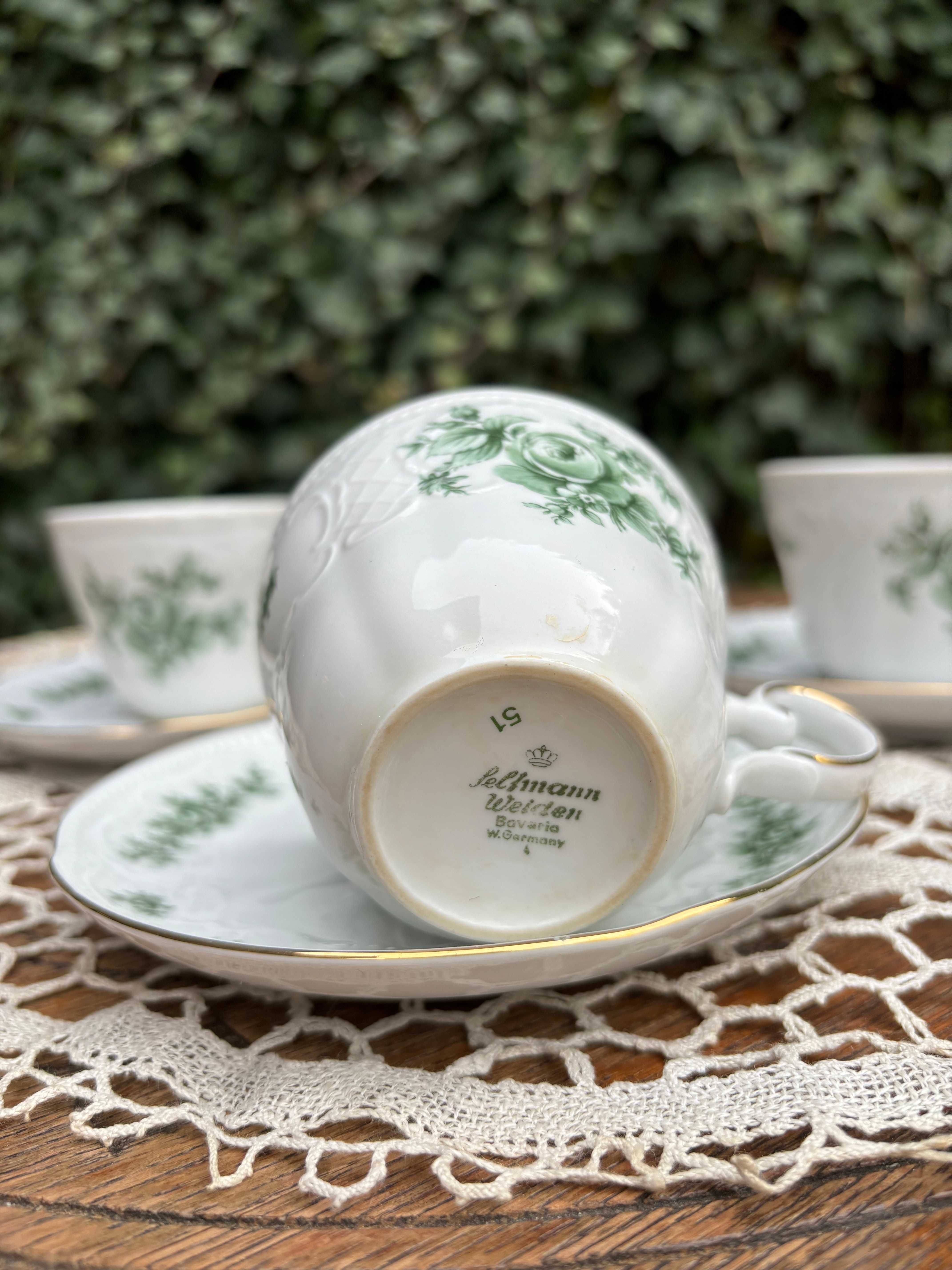 Zestaw porcelany Seltmann Weiden Bavaria filiżanki porcelanowe