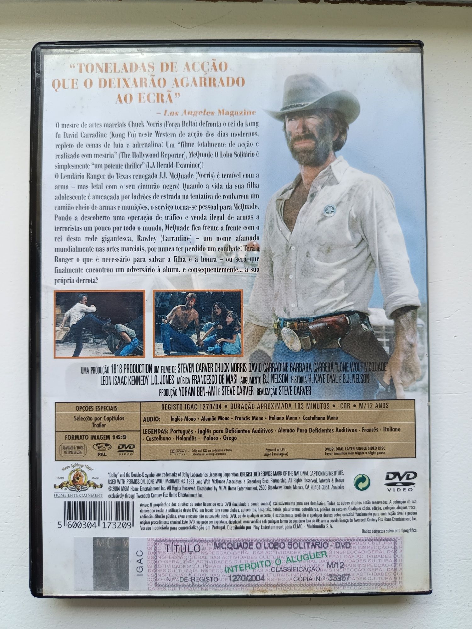 DVD McQuade o lobo solitário