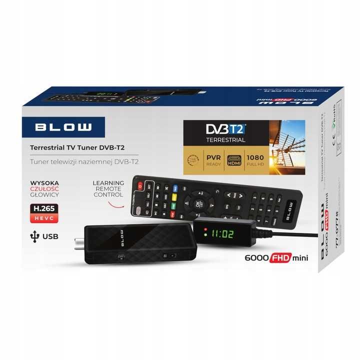 dekoder tuner pilot hdmi TV DVB-T2 HEVC H.265 FULL HD MINI STICK PILOT