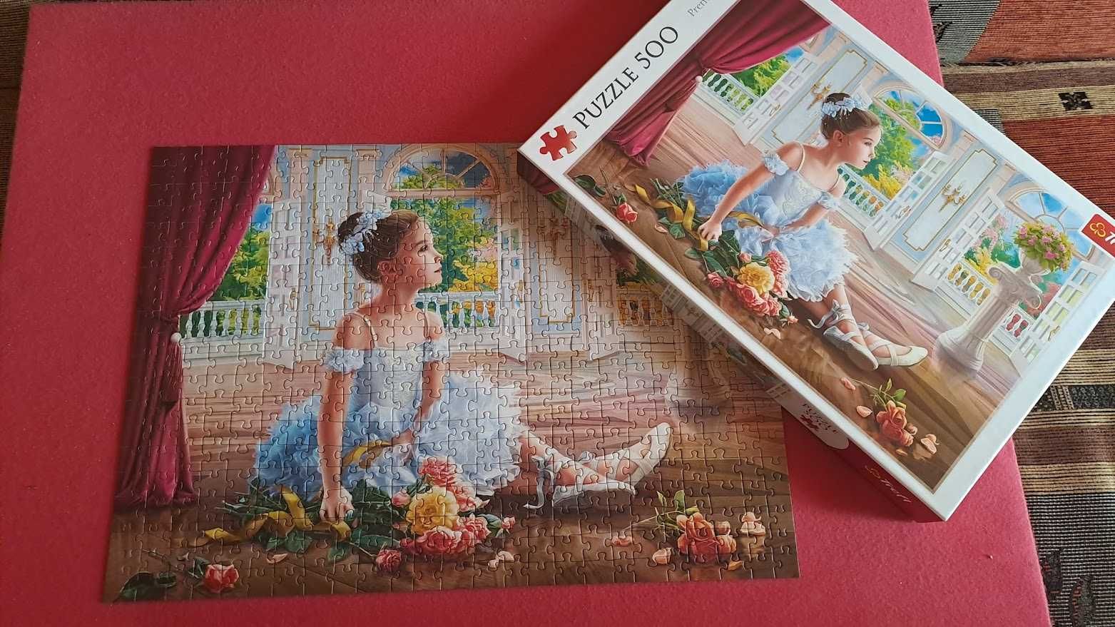 Puzzle Trefl 2 x 500 el.  Dwa dziecięce obrazki