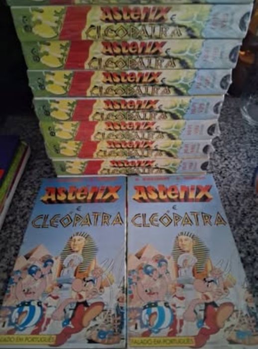 Cassetes VHS Astérix e Cleópatra