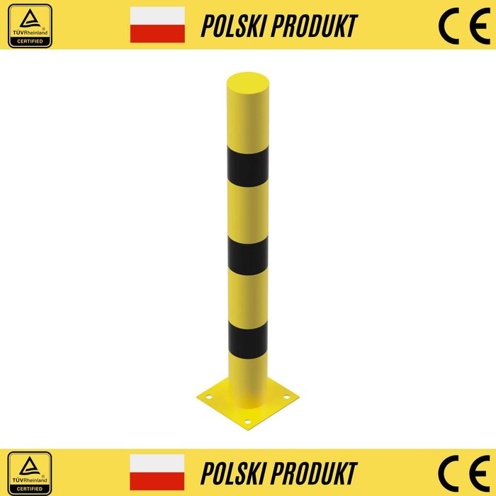 Słupek stalowy ochronny FI 108 x 1000 mm BHP