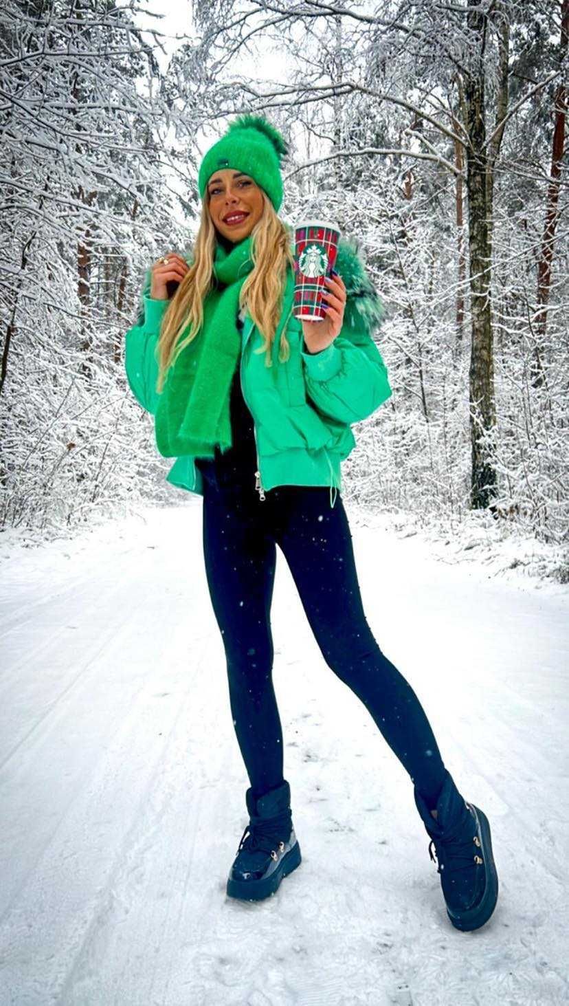 kurtka damska jenot puch zima moda damska