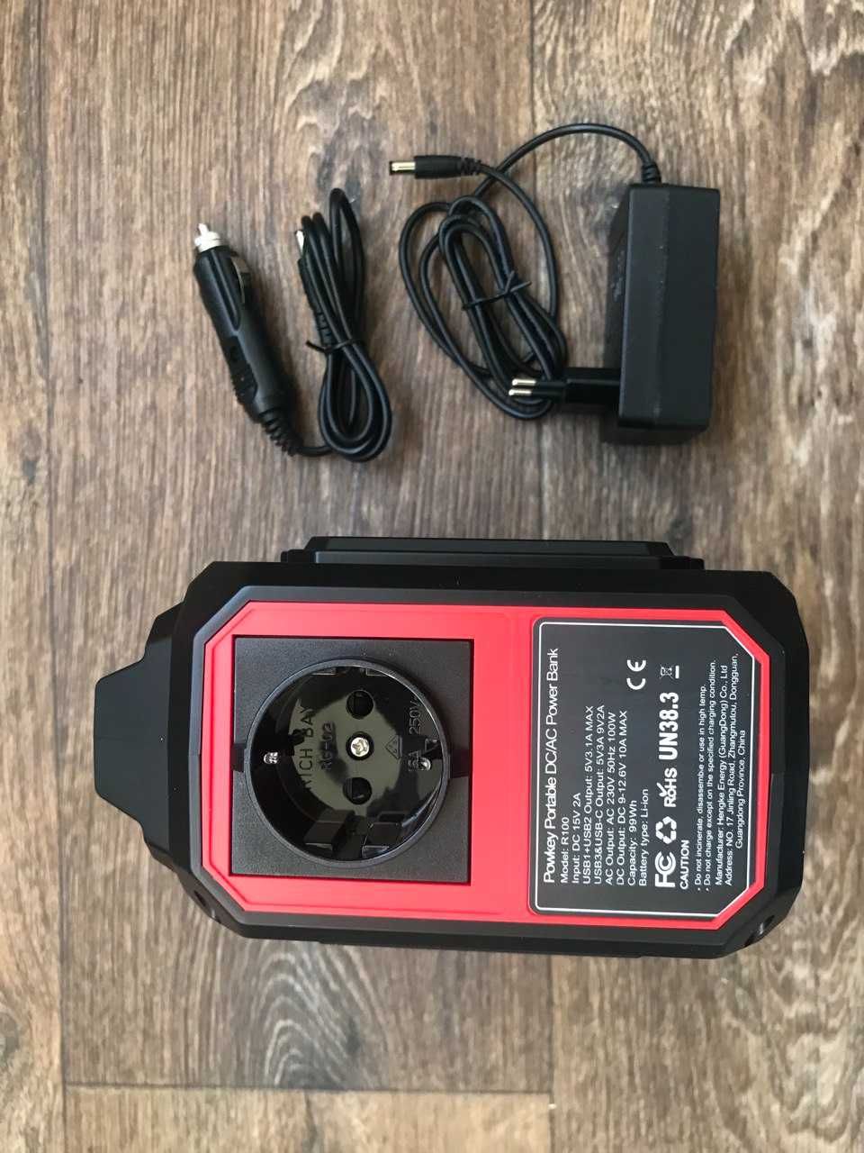 Аккумулятор Зарядка powerbank Powkey R100 100 Ватт 27 000мАч як нова