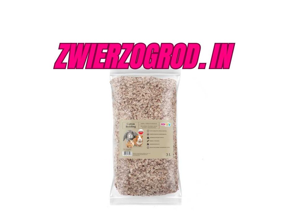 COMFY COTTON BEDDING – naturalne podłoże bawełniane  dla gryzoni 3 L