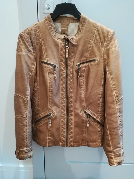 Kurtka damska, piękna ramoneska JAK NOWA ! rozmiar 42 Łódź