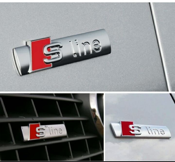 Conjunto 3 emblemas Audi sline