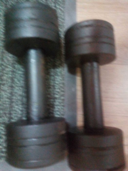 Гантели 3 - 6 кг . материал сталь