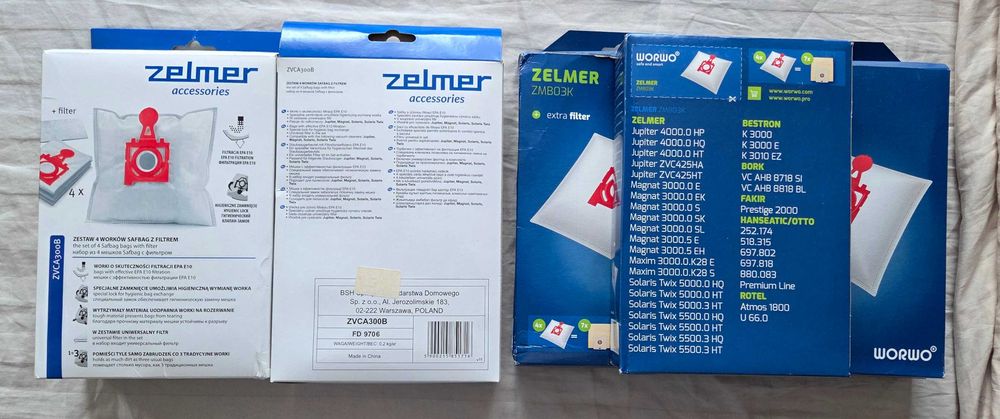 Worki do odkurzaczy Zelmer - ZVCA300B