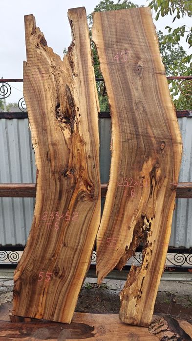 Горіх грецький, ясен, слеб, дошка, слэб, срез, доска