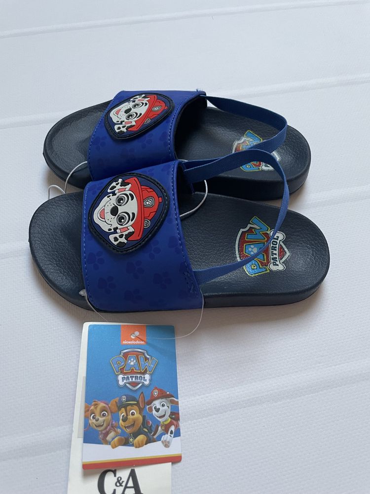 27 28 C&A Paw Patrol Psi Patrol Marshall sandały sandałki klapki gumka