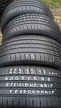 opony 4 szt. 225/55/17  101 W Goodyear  2022 rok .