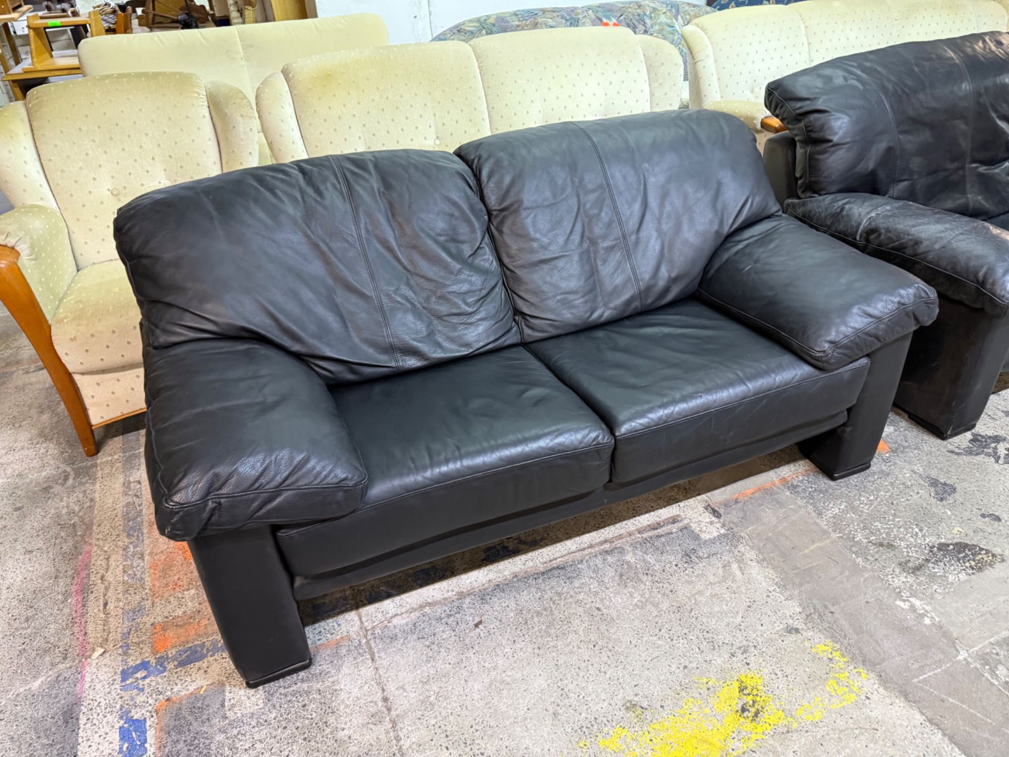 Wypoczynek skóra naturalna sofa 3-osobowa + 2 os. DOWÓZ DO DOMU