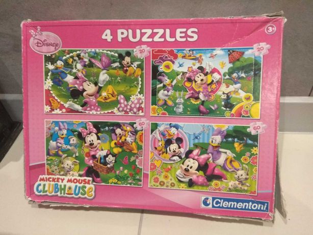Zestaw 4 puzle 3+ Mickey Mouse