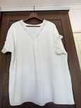 Blusa branca com renda XL