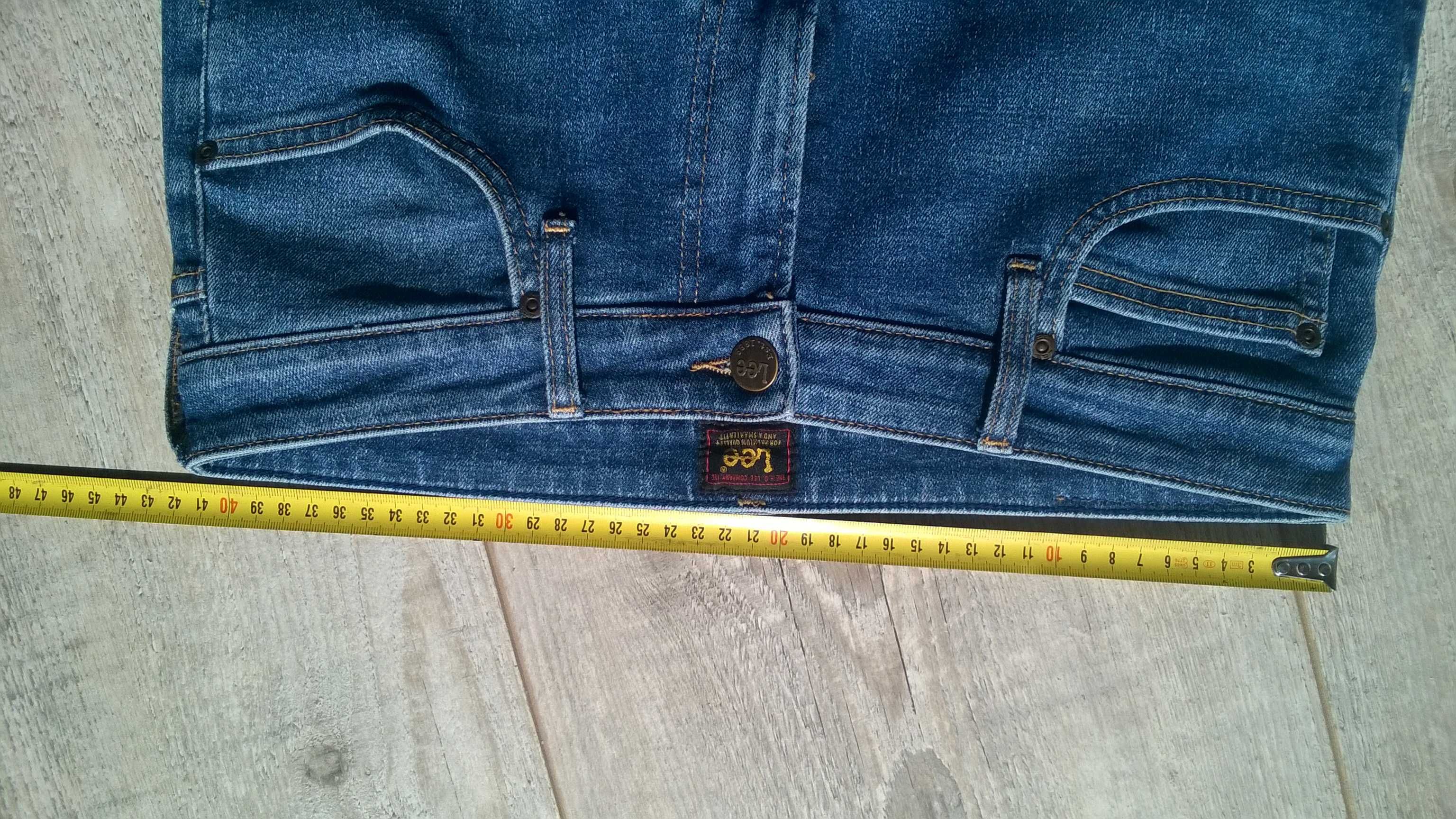 Spodnie jeans Lee  rurki 32/32 niebieskie