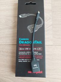 Audioquest Dragontail Carbon USB micro kabel adapter przejściówka