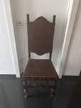 Cadeiras de couro vintage -conjunto de 8 cadeiras