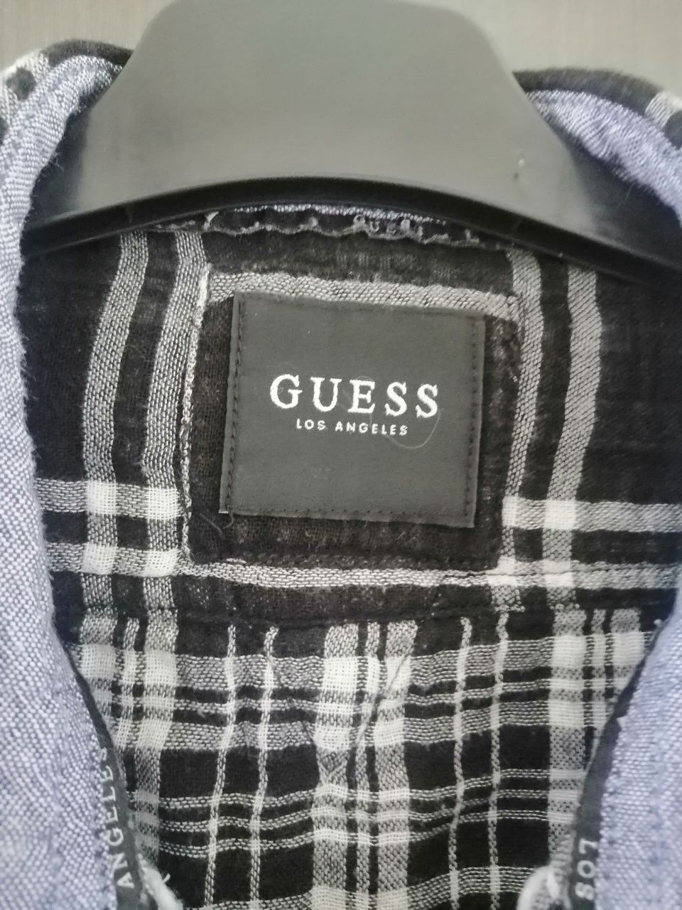 Koszula Guess r. XL czarno biała krata