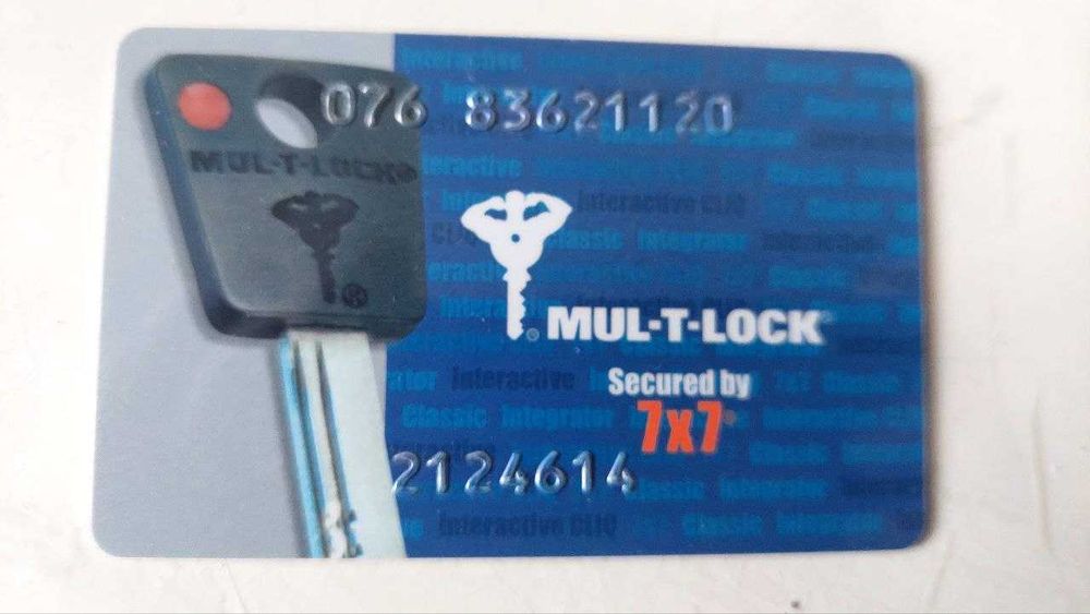 Дверний врізний замок Mottura 54.797 TBSR54 + Multlock
