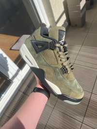 Nike Air Jordan 4 Craft Medium Olive White Black Travis Mocha 44.5