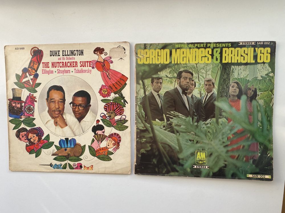 Discos de vinil Sérgio Mendes e Duke Ellington