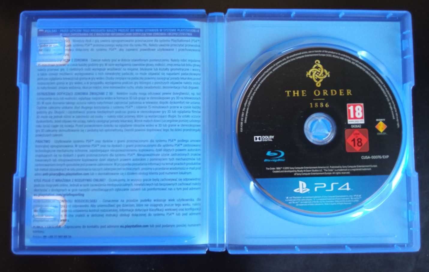 The Order: 1886 PS4 PL