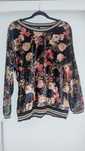 Piękna włoska bluzka/lekka bluza w kwiaty New Collecion rozm 42