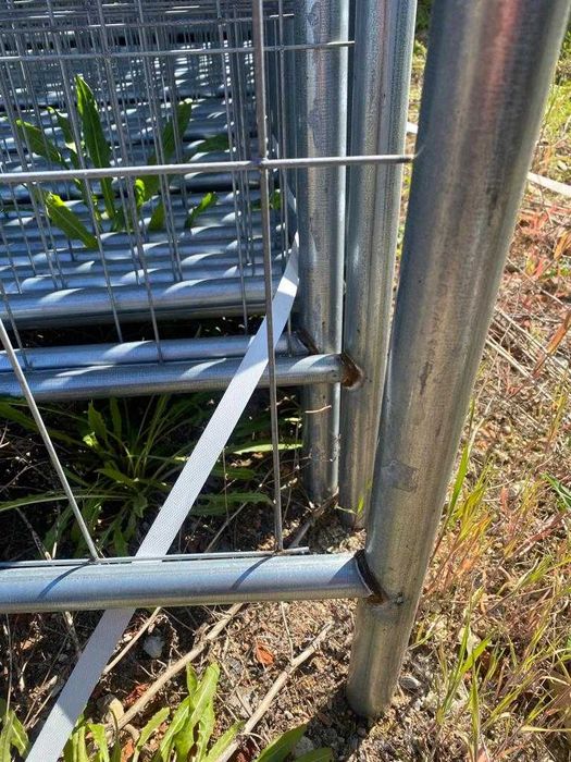 Płot brama ogrodzenie tymczasowe panel "rura w rurze" wzmocnione 3,5m