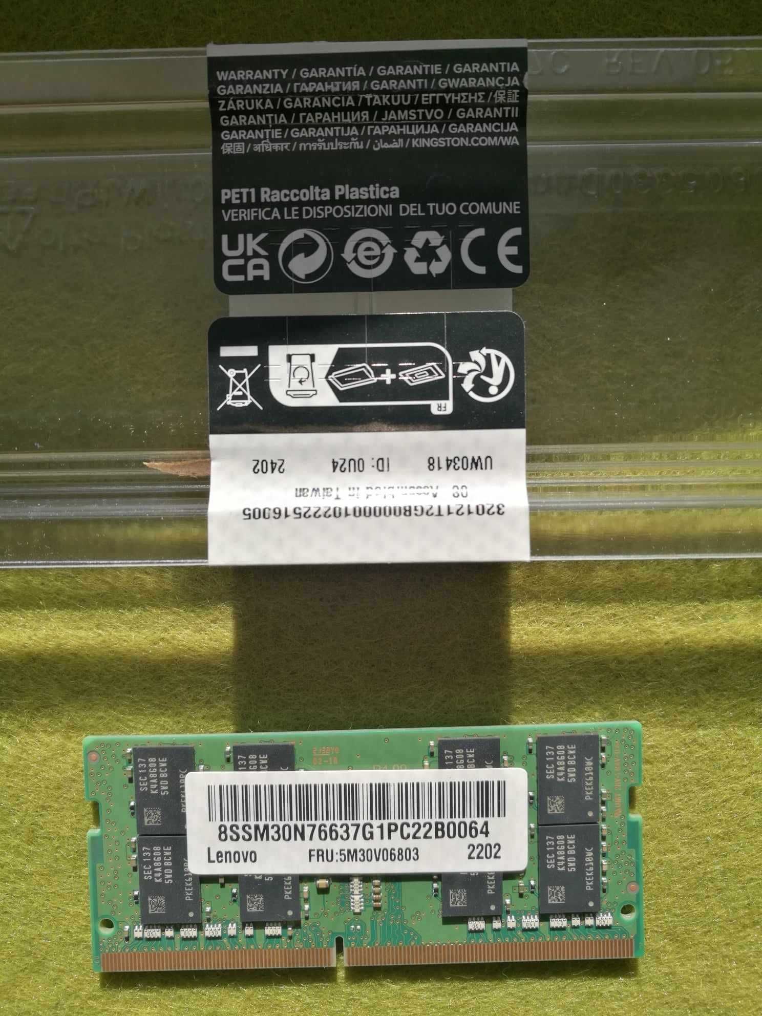 16GB DDR4 Samsung 3200MHz