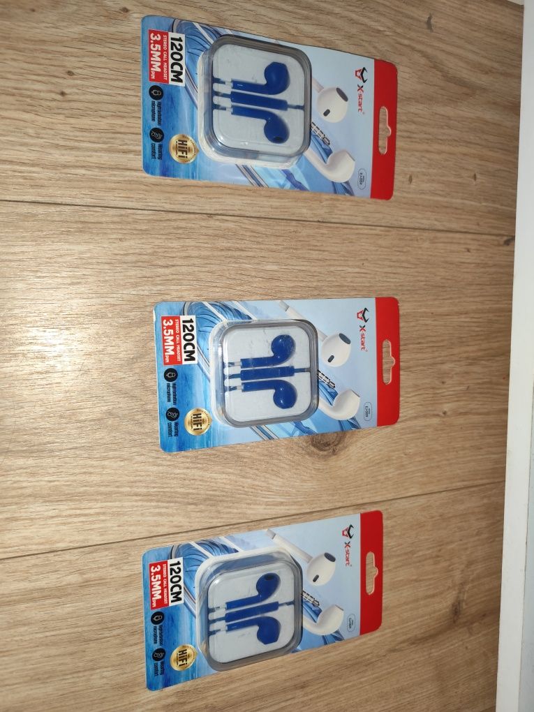 Słuchawki niebieskie dla chłopaka