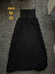 Vestido preto zara M