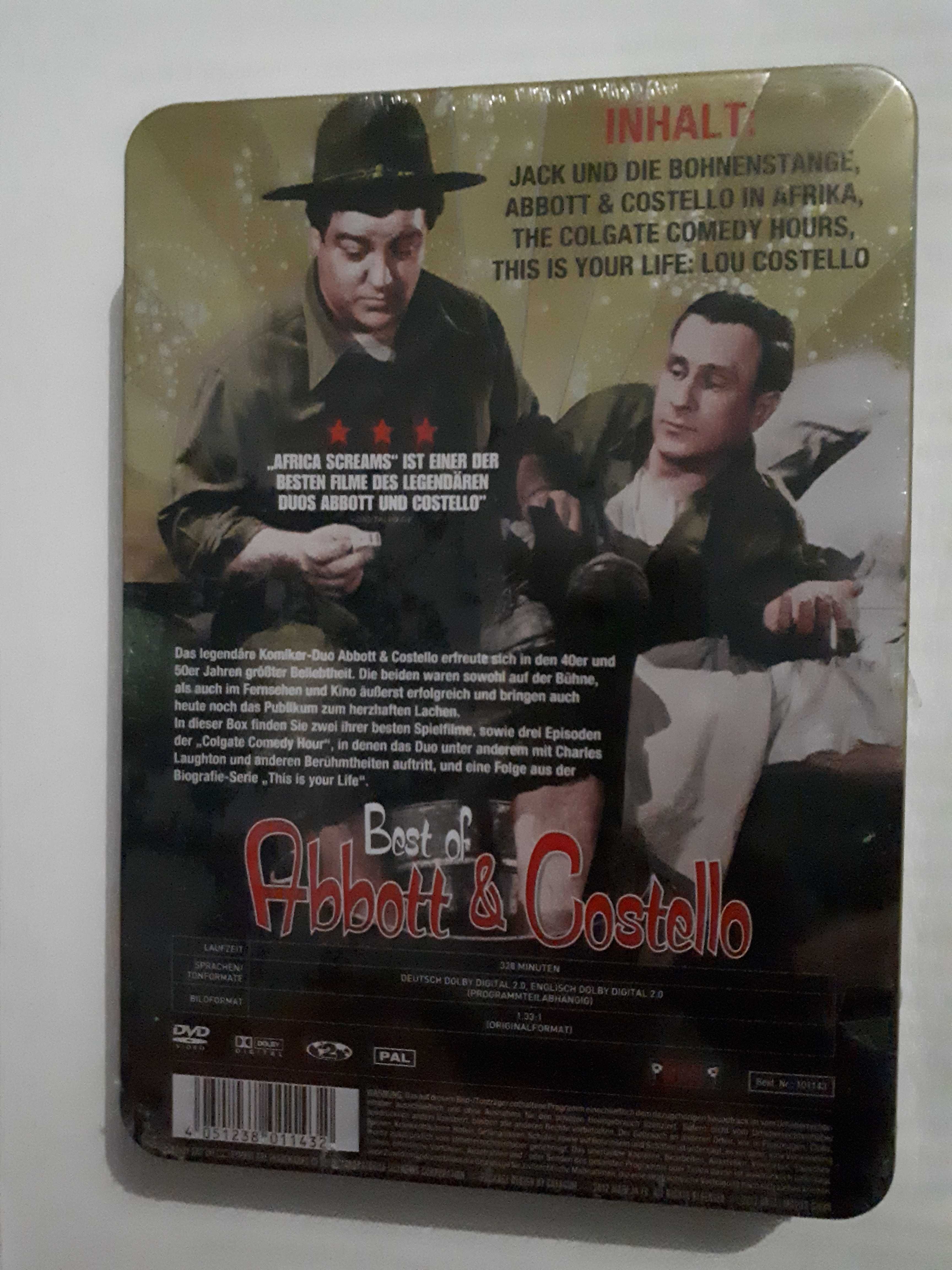 Best of Abbott  i Costello specjalna edycja. Blaszane pudełko, folia.
