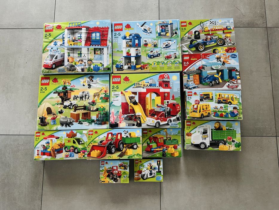 Lego duplo 5647 - duży  traktor z przyczepą + akcesoria