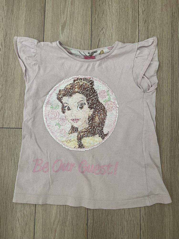Disney Princess Piękna i Bestia Bella koszulka rozmiar 122cm.