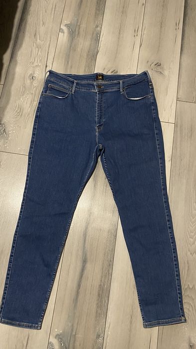 Spodnie Lee W38 L31 FOREVERFIT damskie jeansy L wysoki stan