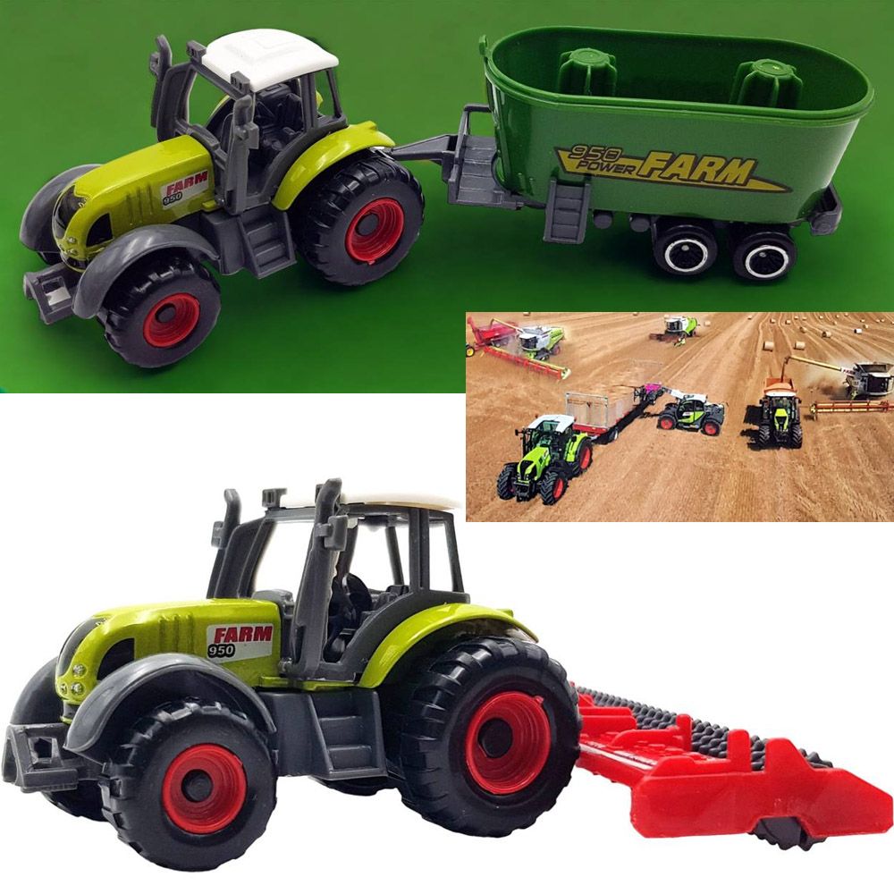 Ciągnik Traktor Maszyny Rolnicze Zestaw Farmer