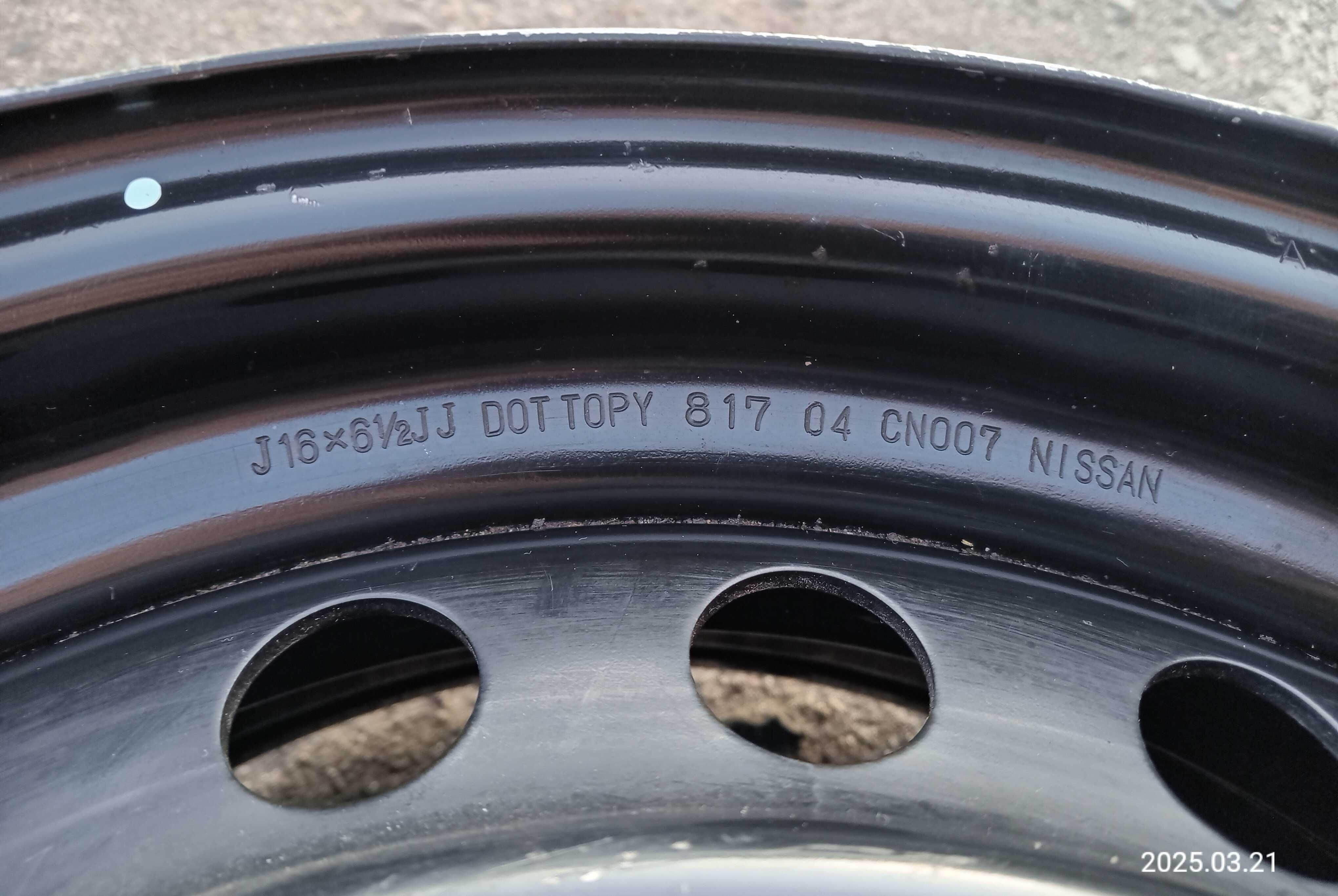 Диск поштучно запаска R16 5x114.3 Renault Mazda Toyota Suzuki Nissan